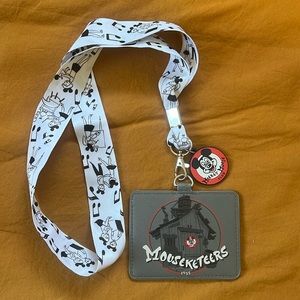NWT Loungefly Disney Mouseketeers Lanyard and Badge Holder Disney100